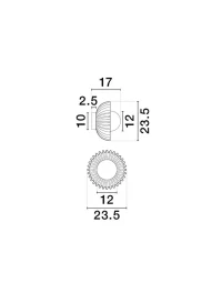 Aplică PETEL G9, 1x5 W, 100-240 V, IP20, ceramică și sticlă 9