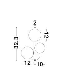 Aplică ODILLIA G9, 3x5 W, 230 V, IP20, metal și sticlă 2