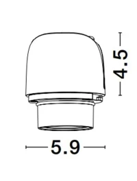 Spot WALL%20WASHER LED 10 W, 220-240 V, 660 lm, 3000K, IP20, UGR <13, CRI ≥98, aluminiu 2