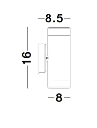 Aplică exterior LIMBIO GU10, 2x7 W, 220-240 V, IP44, sticlă și ABS 7