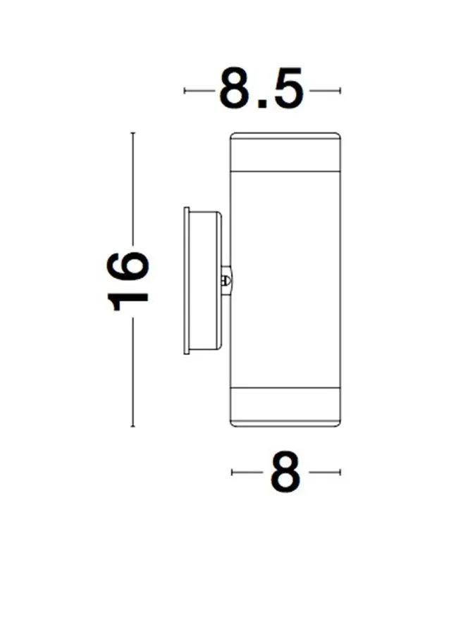 Aplică exterior LIMBIO GU10, 2x7 W, 220-240 V, IP44, sticlă și ABS 7