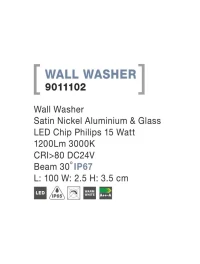 Aplică exterior WALL%20WASHER LED 15 W, 24 V, 746 lm, 3000K, IP67, aluminiu și sticlă 4