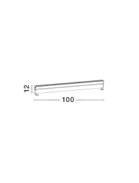 Aplică exterior WALL%20WASHER LED 48 W, 24 V, 4700 lm, 3000K, IP67, aluminiu și sticlă 3