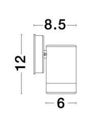 Aplică exterior LIMBIO GU10, 1x7 W, 220-240 V, IP44, sticlă și ABS 5