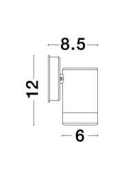 Aplică exterior LIMBIO GU10, 1x7 W, 220-240 V, IP44, sticlă și ABS 6
