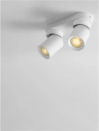 Plafonieră AMECY GU10, 2x10 W, 230 V, IP20, aluminiu