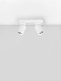 Plafonieră AMECY GU10, 2x10 W, 230 V, IP20, aluminiu 3