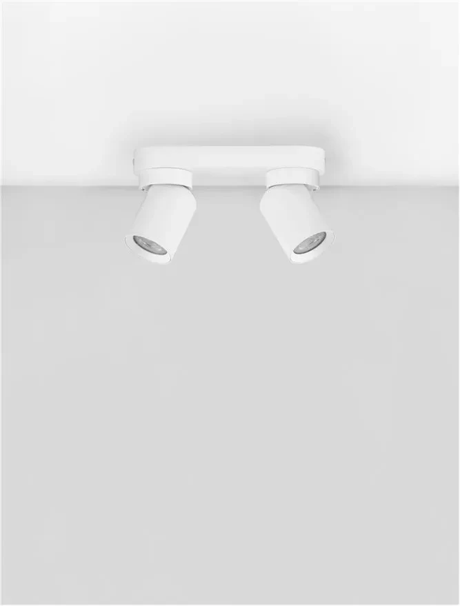 Plafonieră AMECY GU10, 2x10 W, 230 V, IP20, aluminiu 3