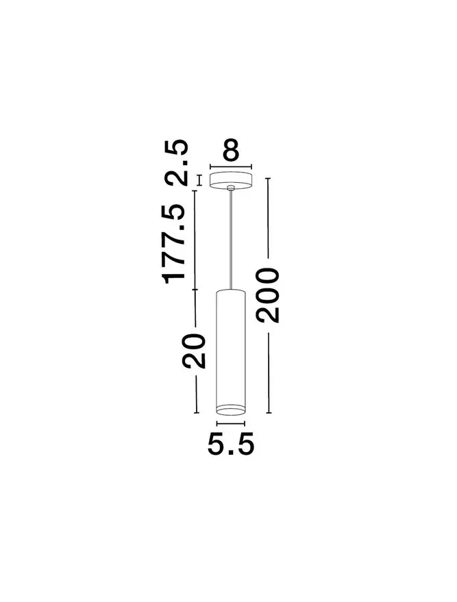 Suspensie MAO GU10, 1x10 W, 100-240 V, IP44, aluminiu și acril 6