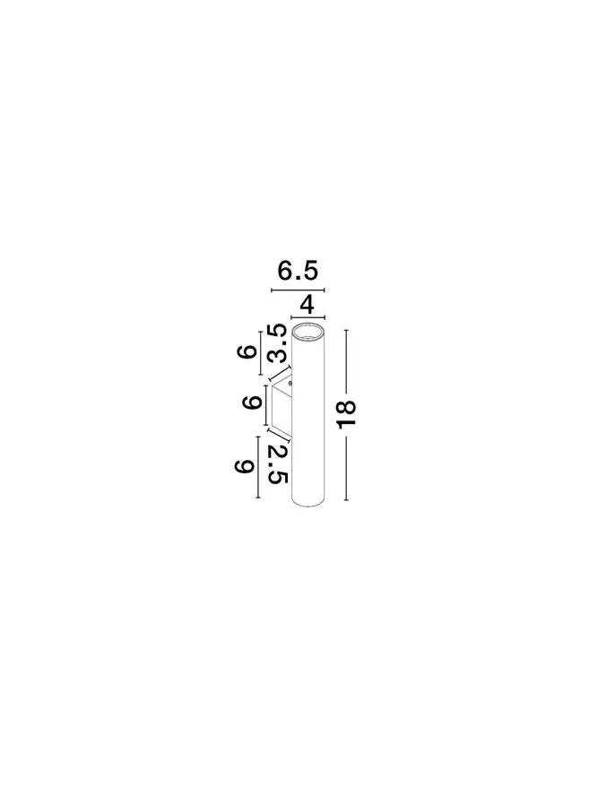 Aplică MOR GU10, 2x10 W, 100-240 V, IP20, aluminiu 7
