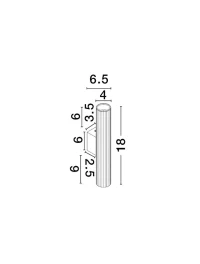 Aplică COMET GU10, 2x10 W, 100-240 V, IP20, aluminiu 8