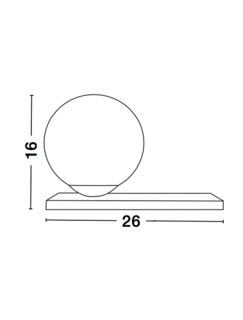 Veioză JULIET E14, compatibil 1x40 W, 230 V, IP20, plastic, metal, sticlă și alamă