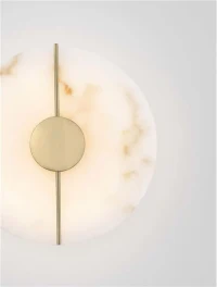 Aplică AIDER LED 12 W, 220-240 V, 694 lm, 3000K, IP20, aluminiu, marmură, oțel și alamă 5