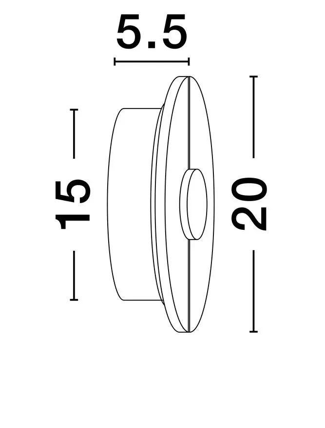 Aplică AIDER LED 12 W, 220-240 V, 694 lm, 3000K, IP20, aluminiu, marmură, oțel și alamă 7