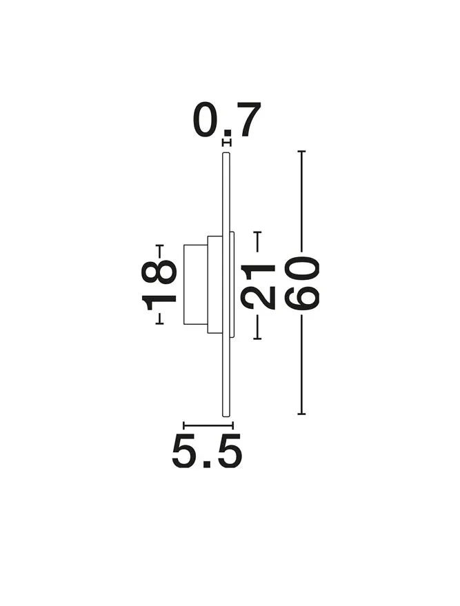 Aplică MARZIO LED 14 W, 220-240 V, 1054 lm, 3000K, IP20, metal și alamă 8