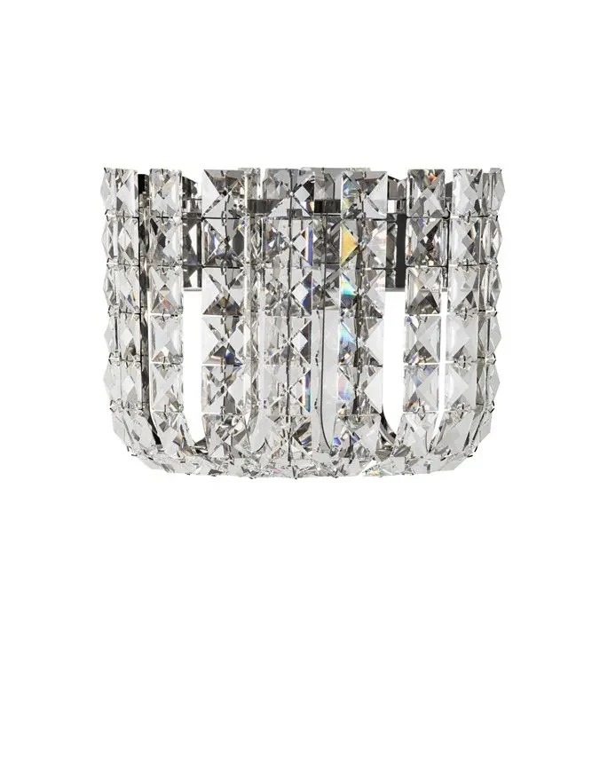 Aplică CELYSIA LED 12 W, 220-240 V, 804 lm, 3500K, IP20, oțel inoxidabil, cristal și oțel 2