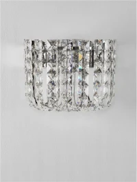 Aplică CELYSIA LED 12 W, 220-240 V, 804 lm, 3500K, IP20, oțel inoxidabil, cristal și oțel 3