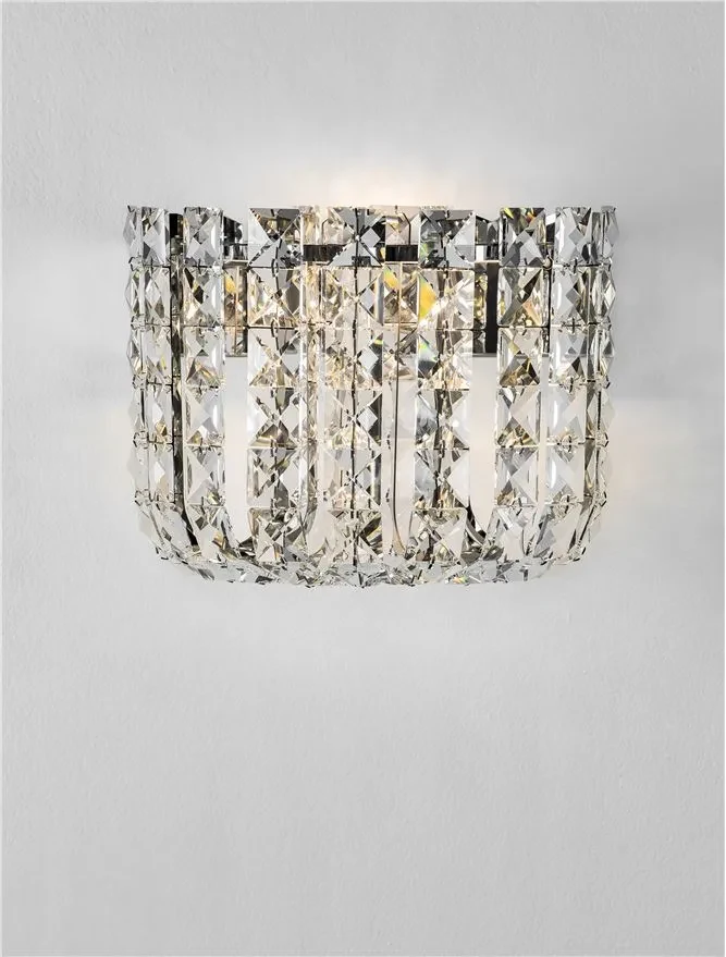 Aplică CELYSIA LED 12 W, 220-240 V, 804 lm, 3500K, IP20, oțel inoxidabil, cristal și oțel 4