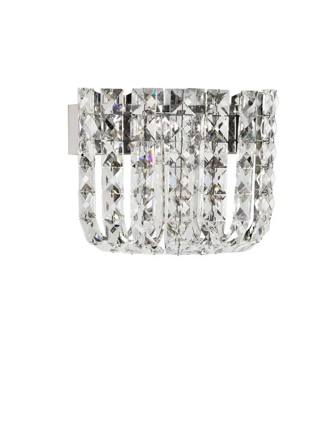 Aplică CELYSIA LED 12 W, 220-240 V, 804 lm, 3500K, IP20, oțel inoxidabil, cristal și oțel 5