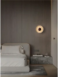Aplică CERIO LED 4 W, 220-240 V, 93 lm, 3000K, IP20, lemn și travertine