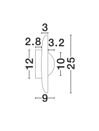 Aplică CERIO LED 4 W, 220-240 V, 93 lm, 3000K, IP20, lemn și travertine 9