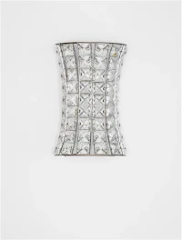 Aplică CELYSIA LED 12 W, 220-240 V, 720 lm, 3500K, IP20, oțel inoxidabil, cristal și oțel 3