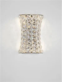Aplică CELYSIA LED 12 W, 220-240 V, 720 lm, 3500K, IP20, oțel inoxidabil, cristal și oțel 4