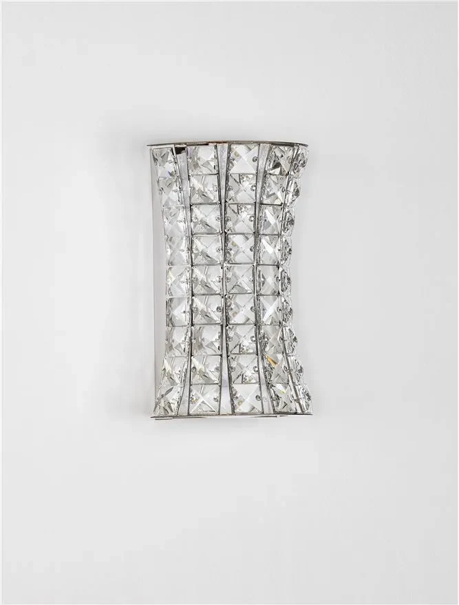 Aplică CELYSIA LED 12 W, 220-240 V, 720 lm, 3500K, IP20, oțel inoxidabil, cristal și oțel 7