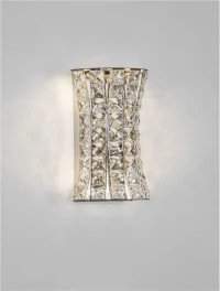 Aplică CELYSIA LED 12 W, 220-240 V, 720 lm, 3500K, IP20, oțel inoxidabil, cristal și oțel 8