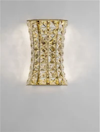 Aplică CELYSIA LED 12 W, 220-240 V, 720 lm, 3500K, IP20, oțel inoxidabil, cristal și oțel 4