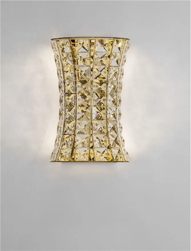 Aplică CELYSIA LED 12 W, 220-240 V, 720 lm, 3500K, IP20, oțel inoxidabil, cristal și oțel 4