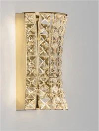 Aplică CELYSIA LED 12 W, 220-240 V, 720 lm, 3500K, IP20, oțel inoxidabil, cristal și oțel 8