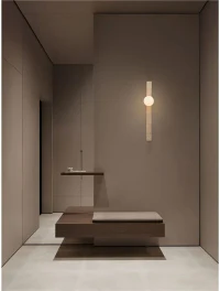 Aplică OVEE G9, 1x5 W, 100-240 V, IP20, sticlă și travertine
