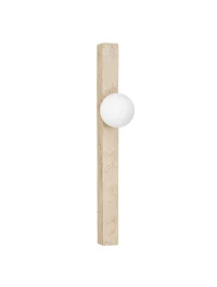 Aplică OVEE G9, 1x5 W, 100-240 V, IP20, sticlă și travertine 2
