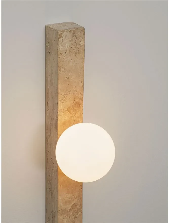 Aplică OVEE G9, 1x5 W, 100-240 V, IP20, sticlă și travertine 8