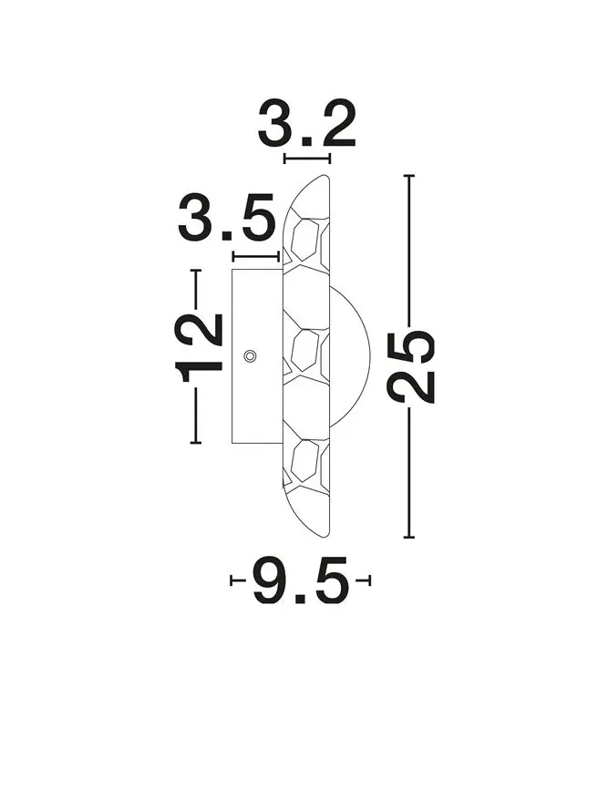Aplică TAVO LED 4 W, 220-240 V, 79 lm, 3000K, IP20, lemn și travertine 6