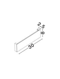 Aplică exterior METRIC LED 10 W, 220-240 V, 635 lm, 3000K, IP65, aluminiu 7