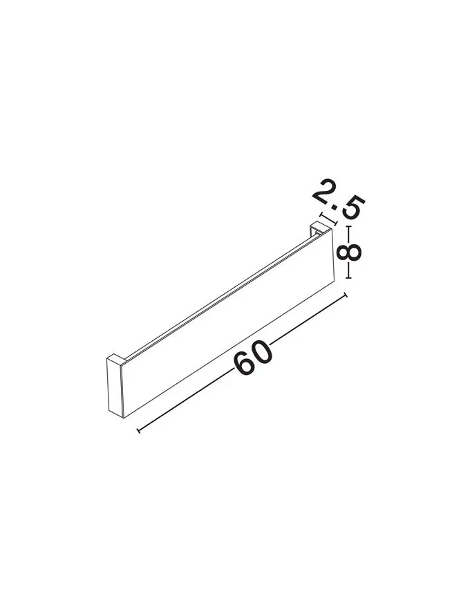 Aplică exterior METRIC LED 20 W, 220-240 V, 1250 lm, 3000K, IP65, aluminiu 7