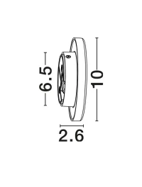 Aplică exterior ELLUX LED 3 W, 220-240 V, 150 lm, 3000K, IP65, acril 9