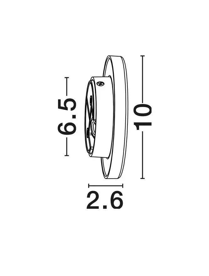 Aplică exterior ELLUX LED 3 W, 220-240 V, 130 lm, 3000K, IP65, acril 9