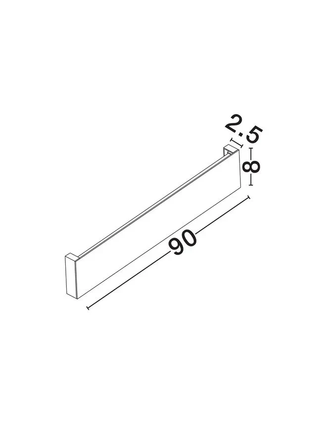 Aplică exterior METRIC LED 28 W, 220-240 V, 1540 lm, 3000K, IP65, aluminiu 8