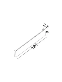 Aplică exterior METRIC LED 38 W, 220-240 V, 2280 lm, 3000K, IP65, aluminiu 6