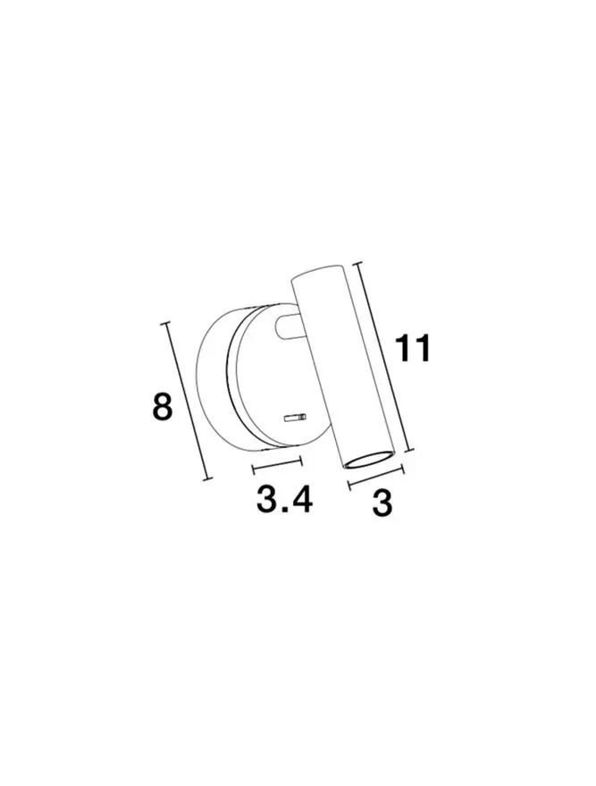 Aplică CLIP LED 3 W, 220-240 V, 190 lm, 3000K, IP20, aluminiu 6