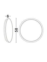 Oglindă ONAR LED 21 W, 220-240 V, 870 lm, 3000K, IP20, aluminiu, acril și metal 6