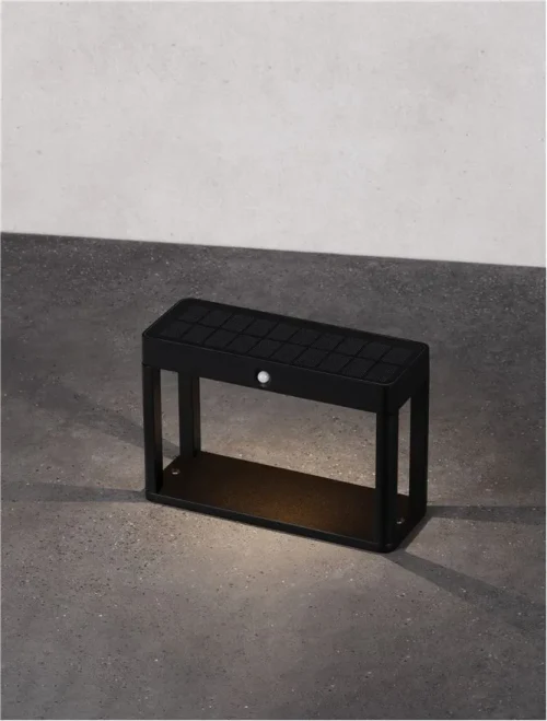 Stâlp BERNI LED 1.7 W, 3.7 V, 88 lm, 3000K, IP65, aluminiu și sticlă