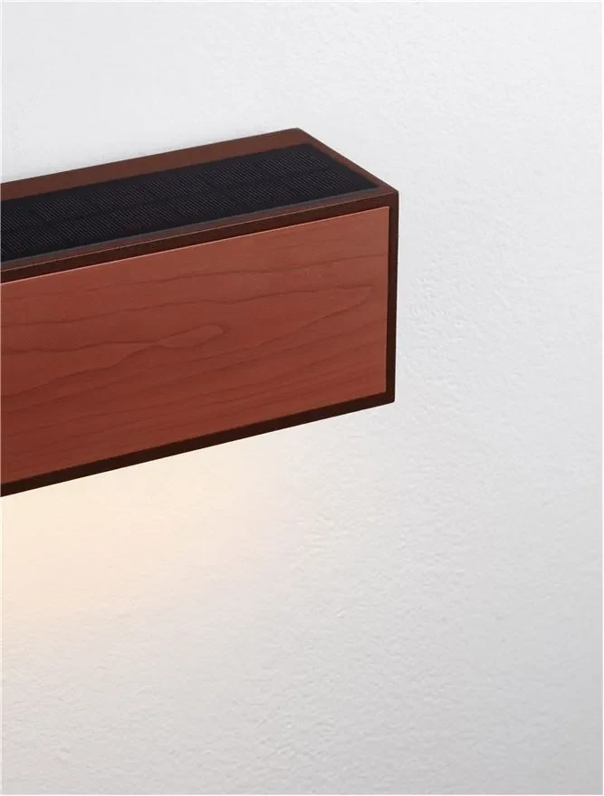 Aplică exterior BROWN LED 2 W, 3.7 V, 82 lm, 3000K, IP65, aluminiu și sticlă 6