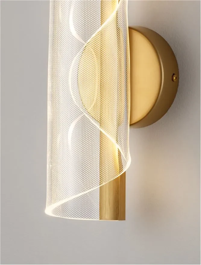 Aplică VALENTIN LED 9 W, 220-240 V, 505 lm, 3000K, IP20, aluminiu, acril și alamă 10