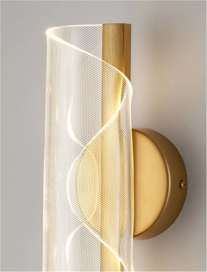 Aplică VALENTIN LED 9 W, 220-240 V, 505 lm, 3000K, IP20, aluminiu, acril și alamă 9