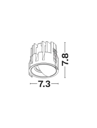 Spot Cirrus LED 13 W, 220-240 V, 934 lm, 3000K, IP44, CRI ≥97, aluminiu 5