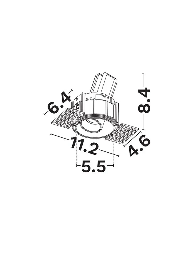 Spot Otium LED 7 W, 220-240 V, 431 lm, 3000K, IP20, UGR <13, CRI ≥97, aluminiu 4